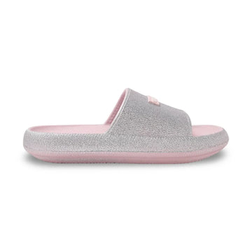 Glitter Silver Nicole Slides