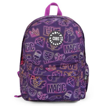Doodle Purple Junior Student BackPack 28L