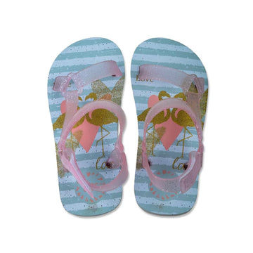 Golden Flamingo Sling Sandals