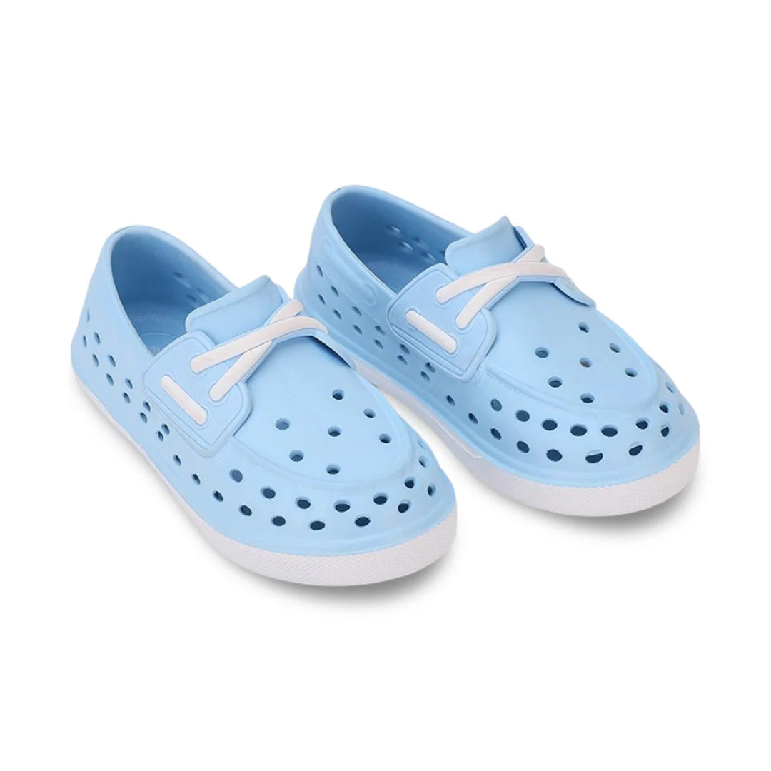 Blue Junior Jack Slip On Fake Laces Sneaker