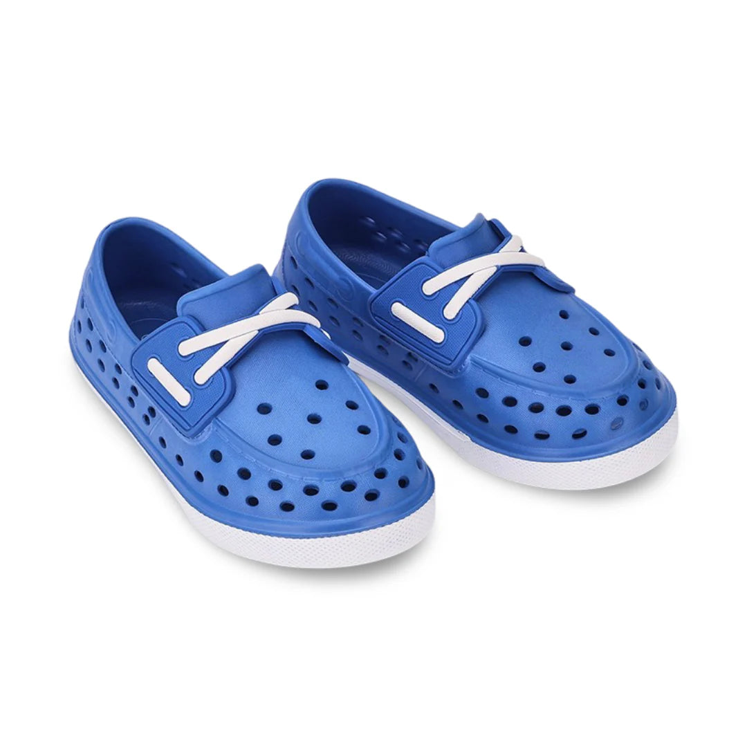 Navy Junior Jack Slip On Fake Laces Sneaker