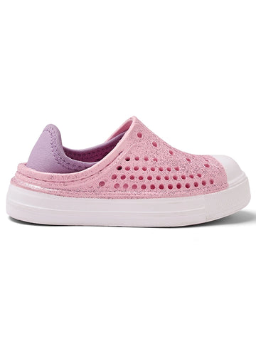 Pink Glitter Elastic YOYO Slip-on Sneaker