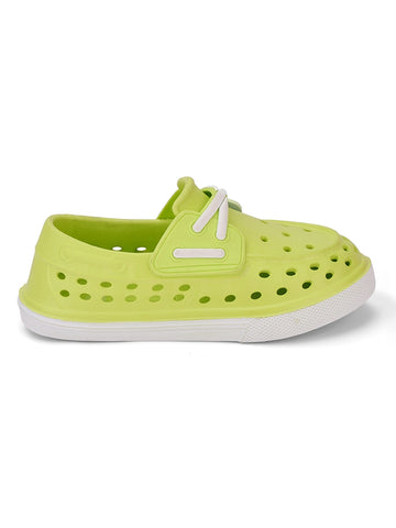 Light Green Junior Jack Slip On Fake Laces Sneaker