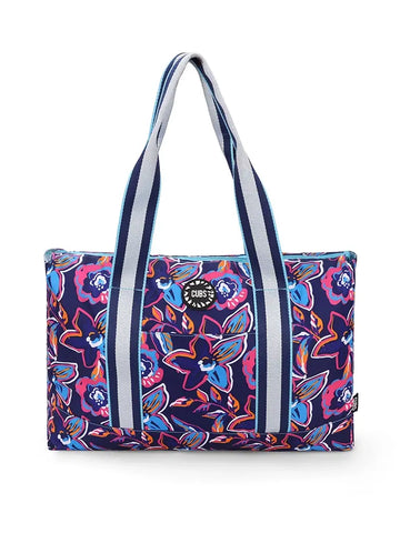 Stars and Flowers Double Face Tote Bag 19 L