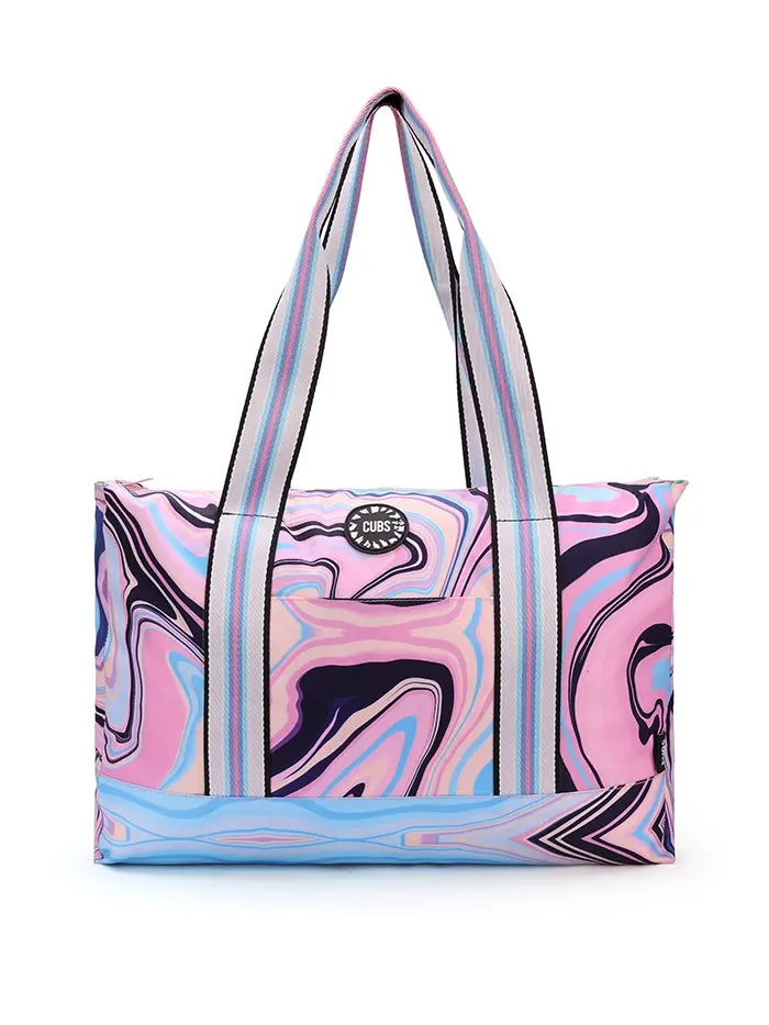 Cactus and swirls Double Face Tote Bag 19 L